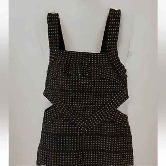 Wow Couture Dress S Black Gold Body Con Open Sides Party Club Night Out Concert - Picture 2 of 8